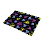 Graffiti Heart Pattern Print Pet Cooling Mat Cover