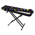 Graffiti Heart Pattern Print Piano Keyboard Cover