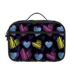 Graffiti Heart Pattern Print Portable Lunch Bag