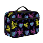Graffiti Heart Pattern Print Portable Lunch Bag