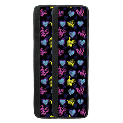 Graffiti Heart Pattern Print Refrigerator Handle Covers
