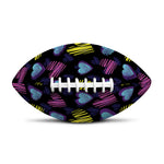 Graffiti Heart Pattern Print Rugby Ball