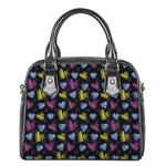 Graffiti Heart Pattern Print Shoulder Handbag