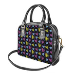 Graffiti Heart Pattern Print Shoulder Handbag