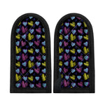 Graffiti Heart Pattern Print Skillet Handle Cover