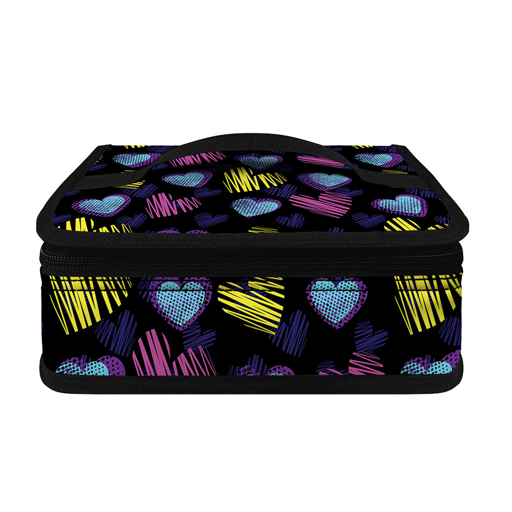 Graffiti Heart Pattern Print Small Lunch Bag