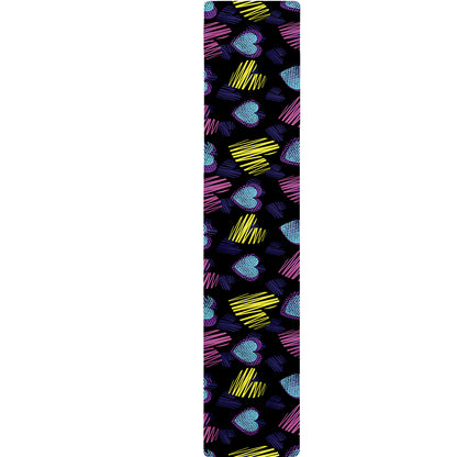 Graffiti Heart Pattern Print Table Runner