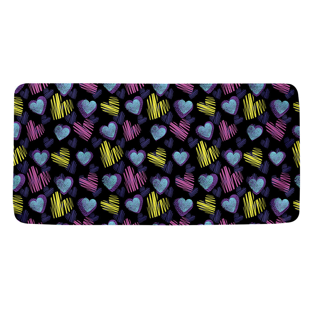 Graffiti Heart Pattern Print Towel