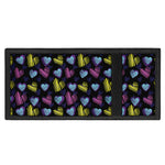 Graffiti Heart Pattern Print Trifold Wallet