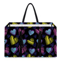 Graffiti Heart Pattern Print Utility Tote Bag