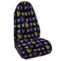 Graffiti Heart Pattern Print Waterproof Car Seat Cover