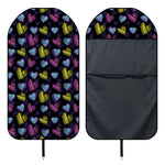 Graffiti Heart Pattern Print Waterproof Car Seat Cover
