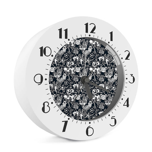Graffiti Monster Characters Print Alarm Clock