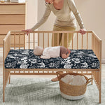 Graffiti Monster Characters Print Baby Crib Sheet