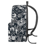 Graffiti Monster Characters Print Backpack
