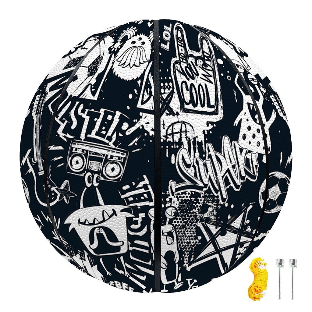 Graffiti Monster Characters Print Basketball