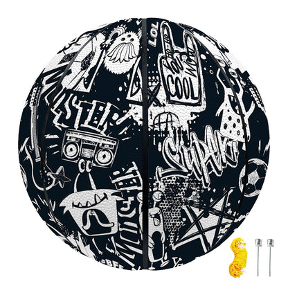 Graffiti Monster Characters Print Basketball