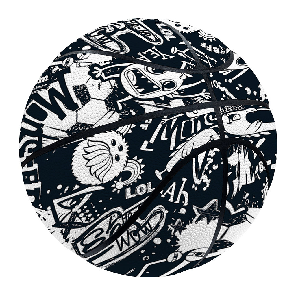 Graffiti Monster Characters Print Basketball