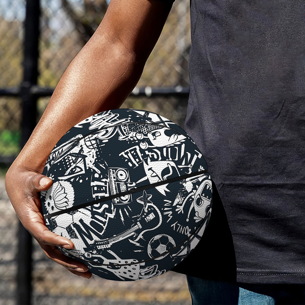 Graffiti Monster Characters Print Basketball