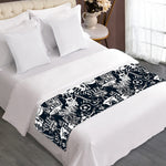 Graffiti Monster Characters Print Bed Runner