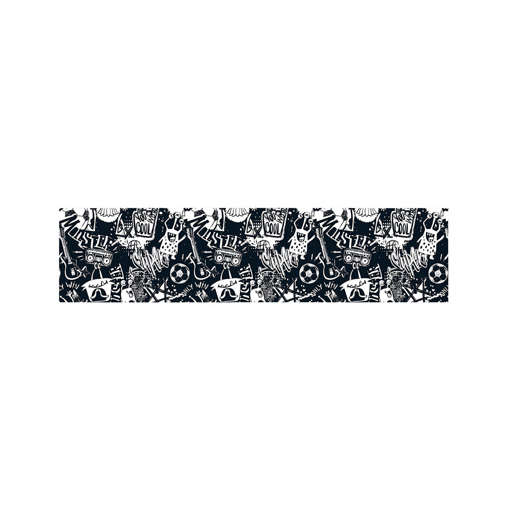 Graffiti Monster Characters Print Bed Runner