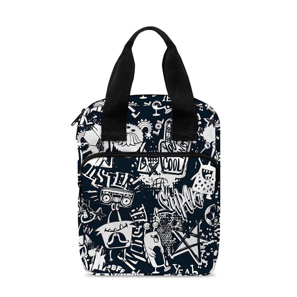 Graffiti Monster Characters Print Bible Tote Bag