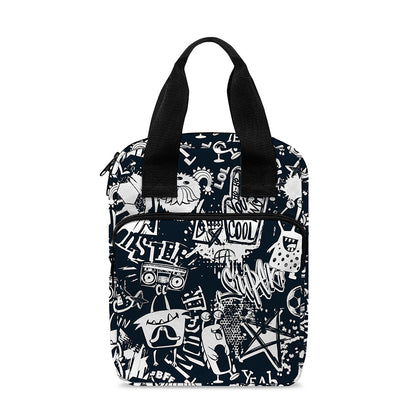 Graffiti Monster Characters Print Bible Tote Bag
