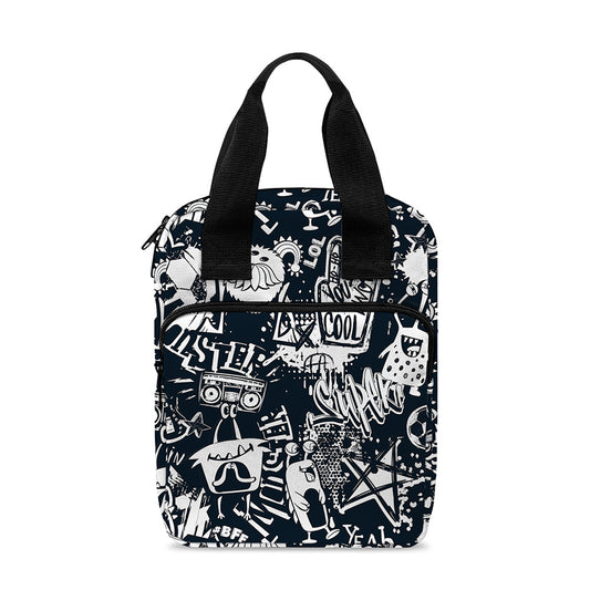 Graffiti Monster Characters Print Bible Tote Bag