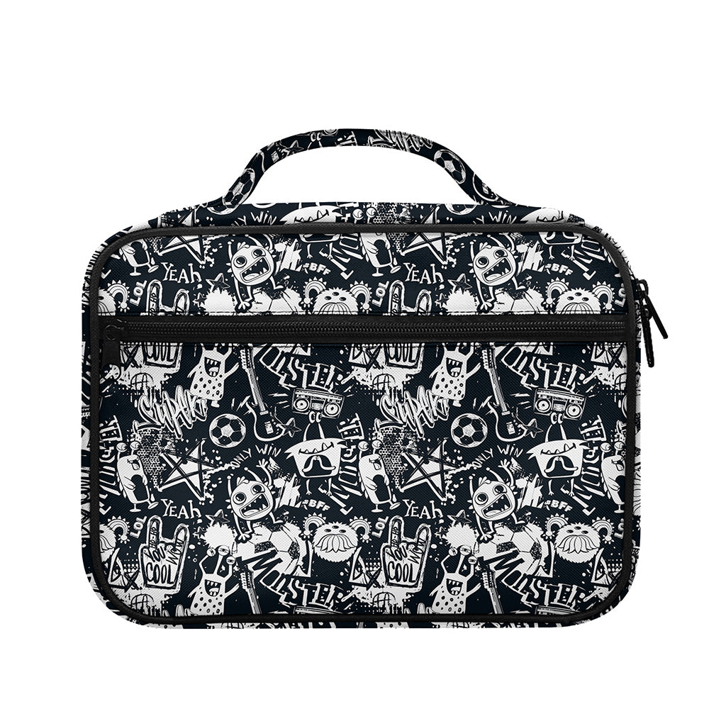 Graffiti Monster Characters Print Briefcase Bible Bag