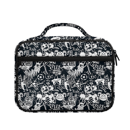 Graffiti Monster Characters Print Briefcase Bible Bag