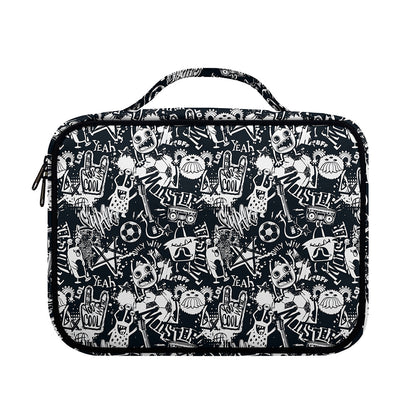 Graffiti Monster Characters Print Briefcase Bible Bag