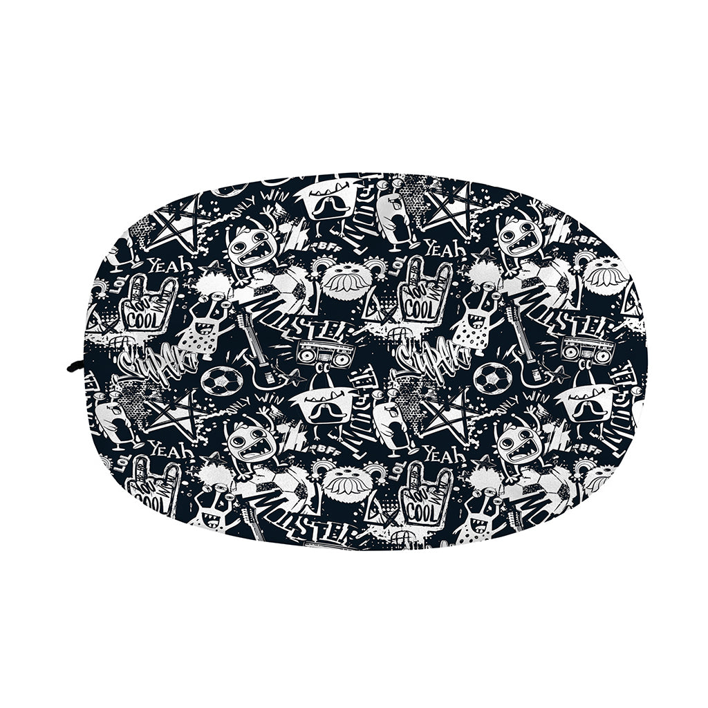 Graffiti Monster Characters Print Car Side Mirror Covers