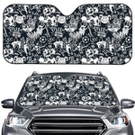 Graffiti Monster Characters Print Car Windshield Sun Shade