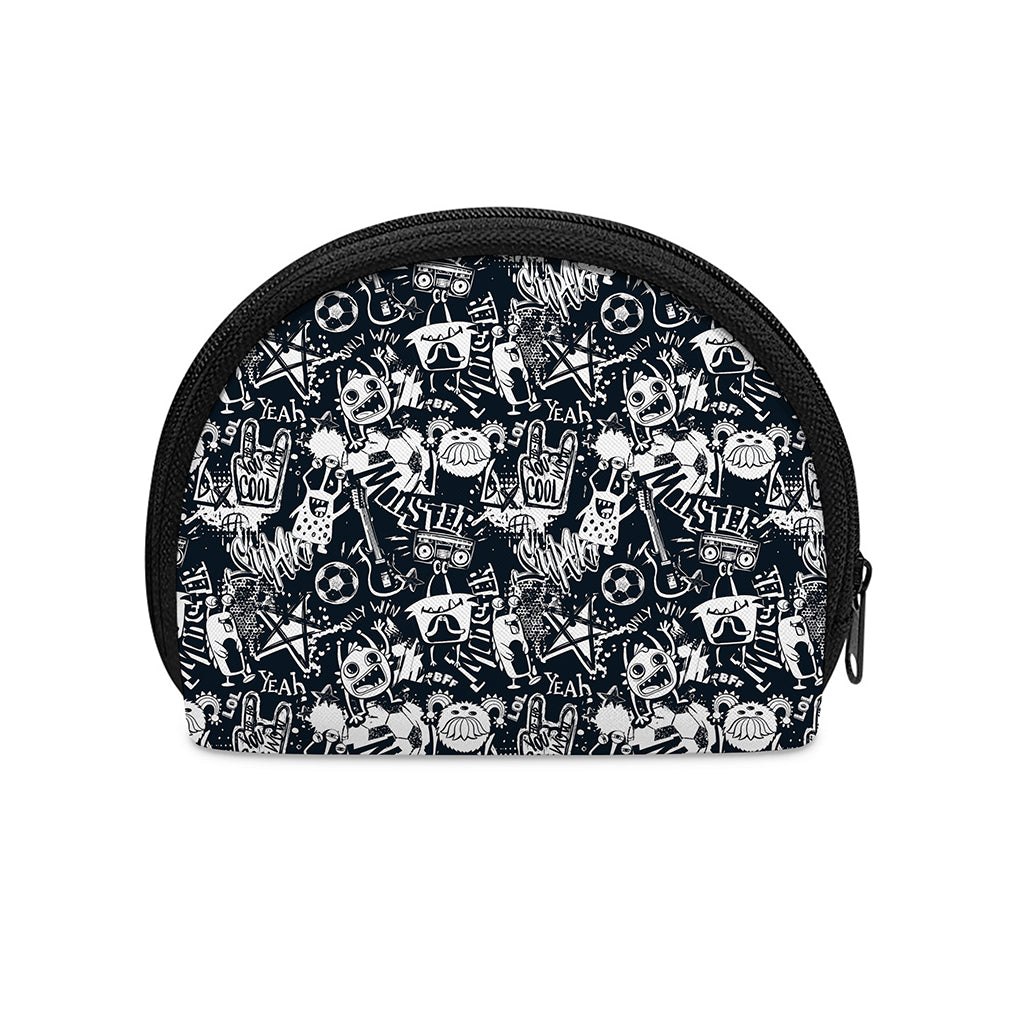 Graffiti Monster Characters Print Coin Purse
