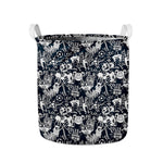 Graffiti Monster Characters Print Collapsible Laundry Basket