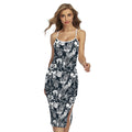 Graffiti Monster Characters Print Cross Back Cami Dress