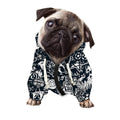 Graffiti Monster Characters Print Dog Zip Up Hoodie