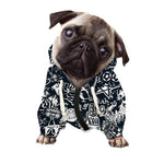 Graffiti Monster Characters Print Dog Zip Up Hoodie