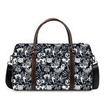 Graffiti Monster Characters Print Duffle Bag