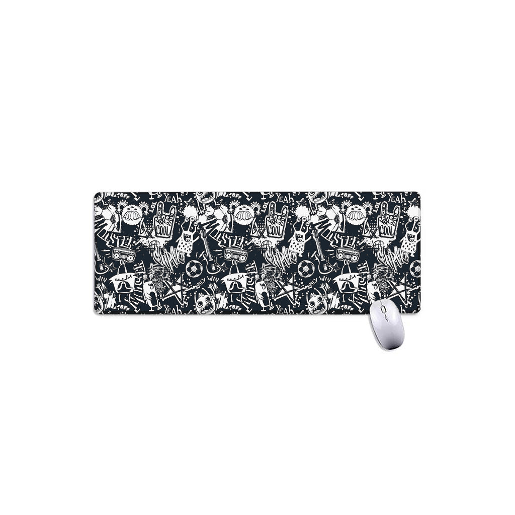 Graffiti Monster Characters Print Extended Mouse Pad