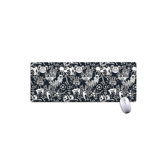 Graffiti Monster Characters Print Extended Mouse Pad