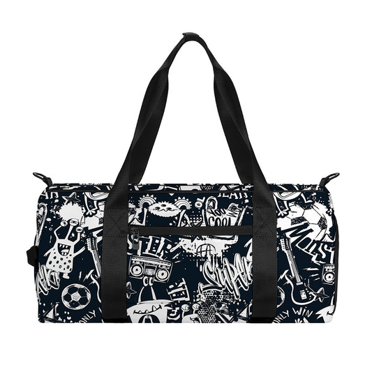 Graffiti Monster Characters Print Gym Bag