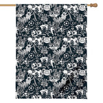 Graffiti Monster Characters Print House Flag