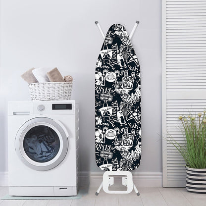 Graffiti Monster Characters Print Ironing Board Cover