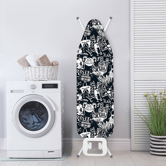 Graffiti Monster Characters Print Ironing Board Cover