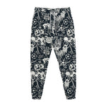 Graffiti Monster Characters Print Jogger Pants