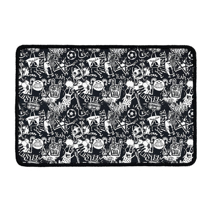 Graffiti Monster Characters Print Kitchen Mat