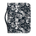 Graffiti Monster Characters Print Leather Bible Cover