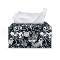 Graffiti Monster Characters Print Leather Tissue Box Cover