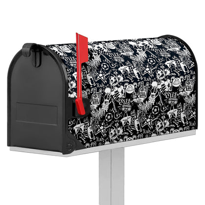 Graffiti Monster Characters Print Mailbox Cover